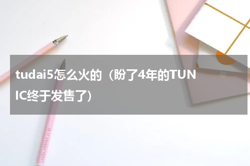 tudai5怎么火的（盼了4年的TUNIC终于发售了）