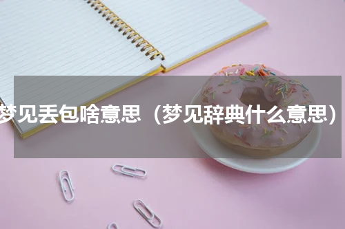 梦见丢包啥意思（梦见辞典什么意思）