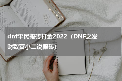 dnf平民搬砖打金2022（DNF之发财致富小二说搬砖）