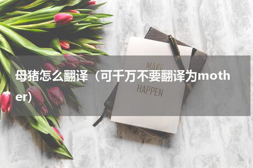 母猪怎么翻译（可千万不要翻译为mother）