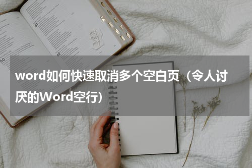 word如何快速取消多个空白页（令人讨厌的Word空行）