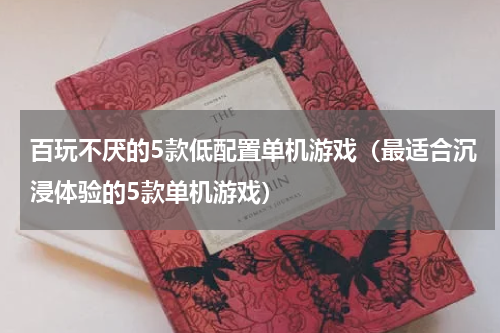 百玩不厌的5款低配置单机游戏（最适合沉浸体验的5款单机游戏）