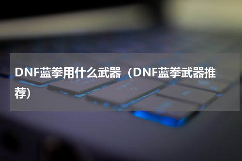 DNF蓝拳用什么武器（DNF蓝拳武器推荐）