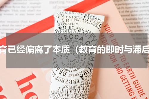 教育已经偏离了本质（教育的即时与滞后）