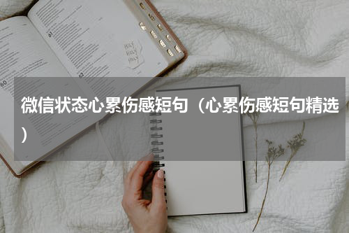 微信状态心累伤感短句（心累伤感短句精选）