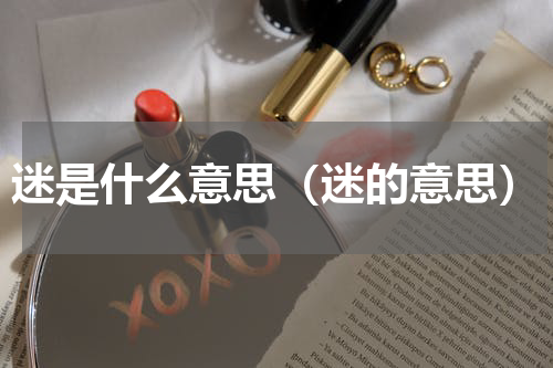 迷是什么意思（迷的意思）