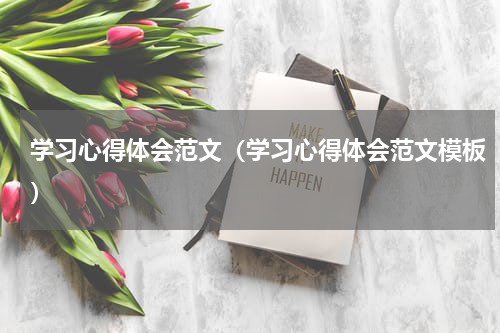 学习心得体会范文（学习心得体会范文模板）