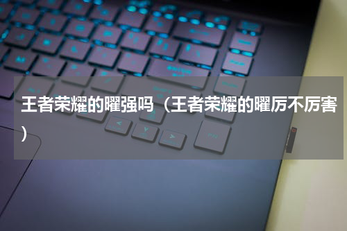 王者荣耀的曜强吗（王者荣耀的曜厉不厉害）