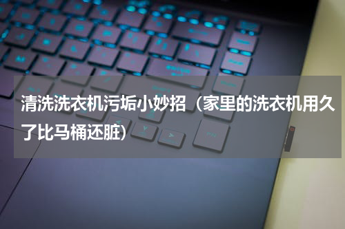 清洗洗衣机污垢小妙招（家里的洗衣机用久了比马桶还脏）
