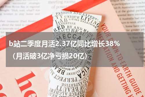 b站二季度月活2.37亿同比增长38%（月活破3亿净亏损20亿）