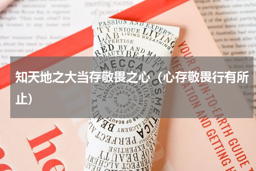 知天地之大当存敬畏之心（心存敬畏行有所止）