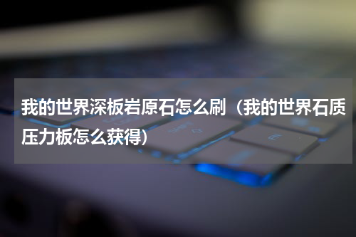 我的世界深板岩原石怎么刷（我的世界石质压力板怎么获得）