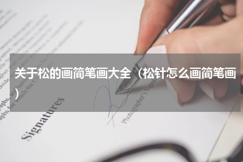 关于松的画简笔画大全（松针怎么画简笔画）