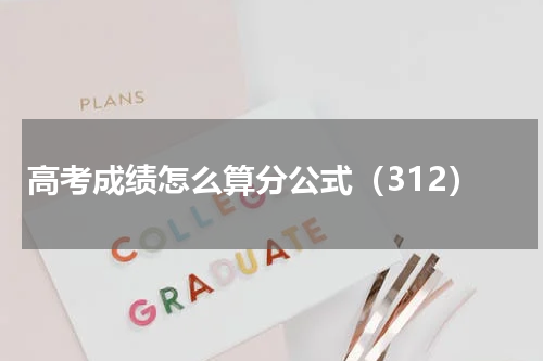 高考成绩怎么算分公式（312）