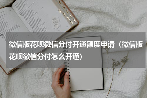 微信版花呗微信分付开通额度申请（微信版花呗微信分付怎么开通）