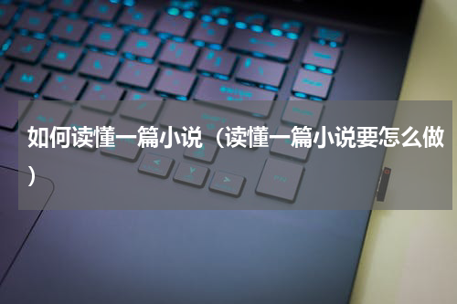 如何读懂一篇小说（读懂一篇小说要怎么做）