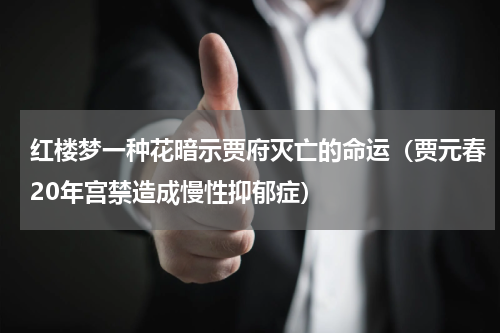 红楼梦一种花暗示贾府灭亡的命运（贾元春20年宫禁造成慢性抑郁症）