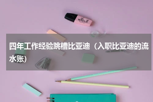 四年工作经验跳槽比亚迪（入职比亚迪的流水账）