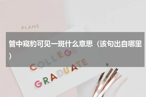 管中窥豹可见一斑什么意思（该句出自哪里）