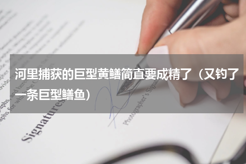 河里捕获的巨型黄鳝简直要成精了（又钓了一条巨型鳝鱼）
