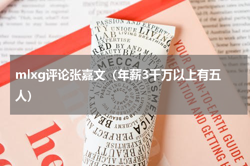 mlxg评论张嘉文（年薪3千万以上有五人）