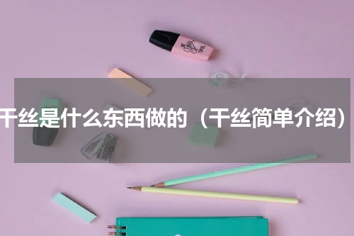 干丝是什么东西做的（干丝简单介绍）