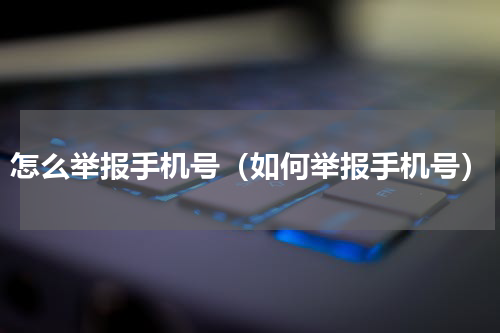 怎么举报手机号（如何举报手机号）