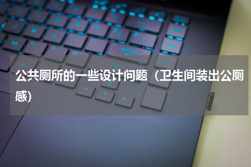 公共厕所的一些设计问题（卫生间装出公厕感）