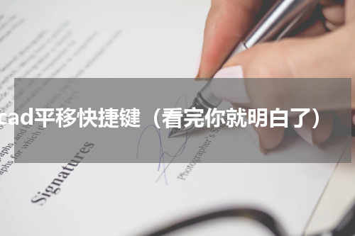cad平移快捷键（看完你就明白了）
