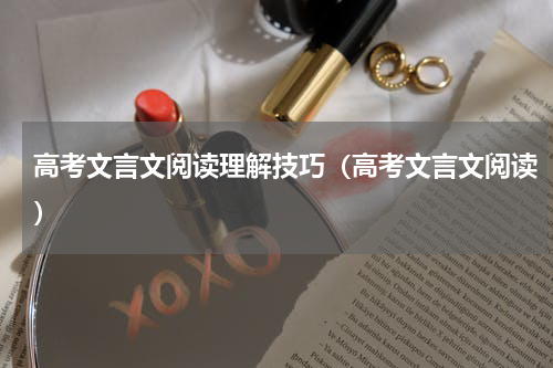 高考文言文阅读理解技巧（高考文言文阅读）