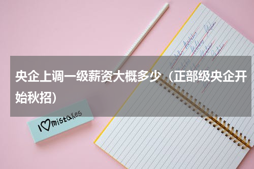 央企上调一级薪资大概多少（正部级央企开始秋招）