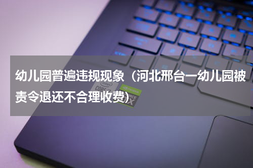 幼儿园普遍违规现象（河北邢台一幼儿园被责令退还不合理收费）