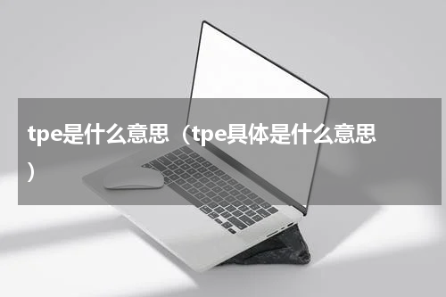 tpe是什么意思（tpe具体是什么意思）