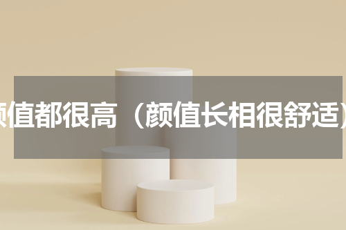 颜值都很高（颜值长相很舒适）