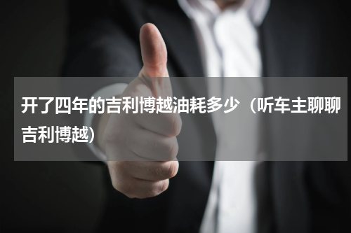 开了四年的吉利博越油耗多少（听车主聊聊吉利博越）
