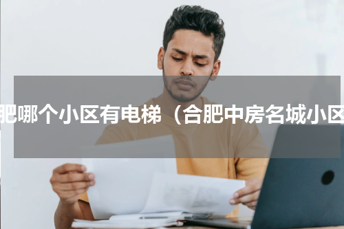合肥哪个小区有电梯（合肥中房名城小区）
