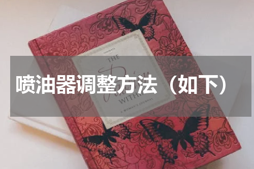 喷油器调整方法（如下）