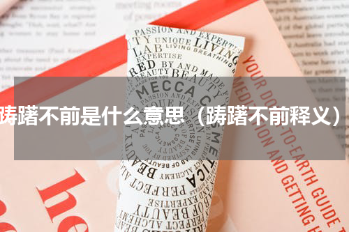 踌躇不前是什么意思（踌躇不前释义）