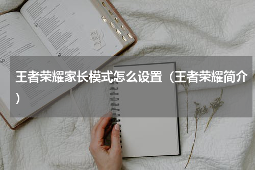 王者荣耀家长模式怎么设置（王者荣耀简介）