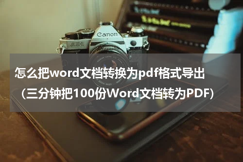 怎么把word文档转换为pdf格式导出（三分钟把100份Word文档转为PDF）