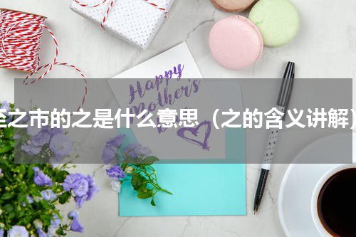 至之市的之是什么意思（之的含义讲解）