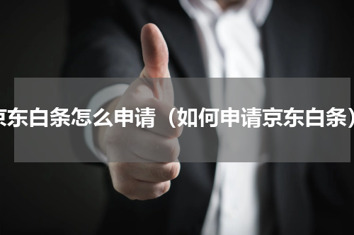京东白条怎么申请（如何申请京东白条）