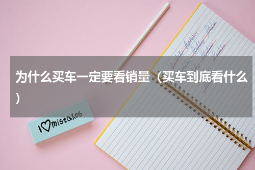 为什么买车一定要看销量（买车到底看什么）