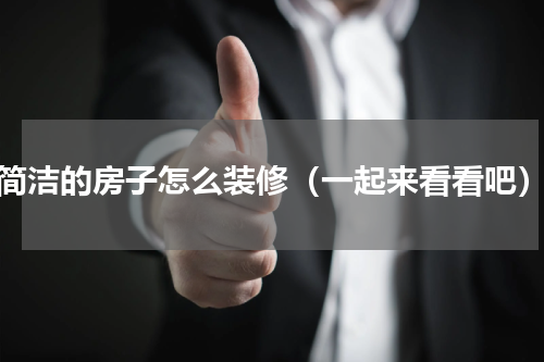 简洁的房子怎么装修（一起来看看吧）
