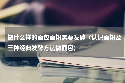 做什么样的面包面粉需要发酵（认识面粉及三种经典发酵方法做面包）