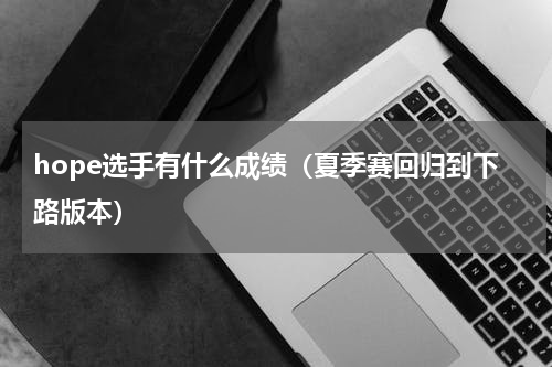 hope选手有什么成绩（夏季赛回归到下路版本）