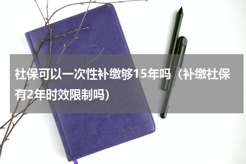 社保可以一次性补缴够15年吗（补缴社保有2年时效限制吗）