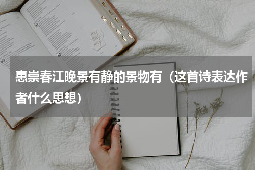 惠崇春江晚景有静的景物有（这首诗表达作者什么思想）