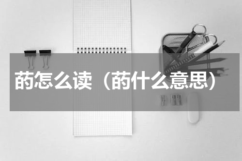菂怎么读（菂什么意思）