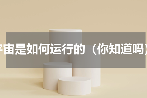 宇宙是如何运行的（你知道吗）